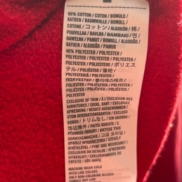 Abercrombie & Fitch Red Logo Sweatshirt Size Large - Picture 4 of 4